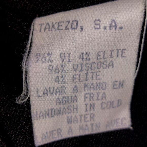 Takezo Designer Off the Shoulder Short Sleeve Viscose Blend Thin Sweater Black - Picture 13 of 13